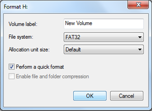 [Format Volume]